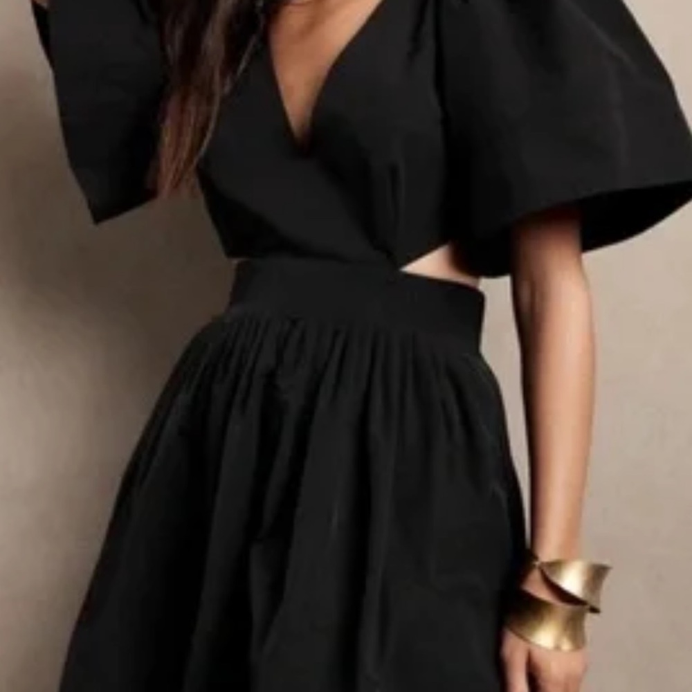 Banana Republic Elegant Black Mini Dress